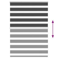 Зеброва щора 115x100 см Ширина на плата 110,9 см полиестер