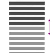 Зеброва щора 115x150 см Ширина на плата 110,9 см полиестер
