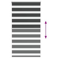 Зеброва щора черна 75x100 см Ширина на плата 70,9 см Полиестер