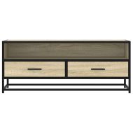 ТB шкаф, дъб сонома, 100x34,5x40 см, инженерно дърво и метал