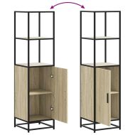 Висока дъска Сонома дъб 35,5x35x139 cm Обработено дърво и метал