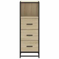 Шкаф за баня Сонома дъб 35x37,5x100 cm Инженерна дървесина