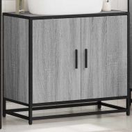 Шкаф за мивка в банята Grey Sonoma Инженерна дървесина