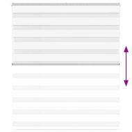 Зеброва щора бял 125x100 см Ширина на плата 120,9 см полиестер