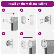 Зеброва щора бял 125x100 см Ширина на плата 120,9 см полиестер