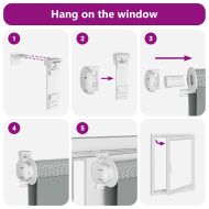 Зеброва щора бял 125x100 см Ширина на плата 120,9 см полиестер