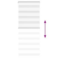 Зеброва щора бял 55x100 см Ширина на плата 50,9 см Полиестер