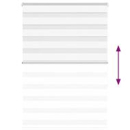 Зеброва щора бял 100x150 см ширина на плата 95,9 cm полиестер