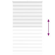 Зеброва щора бял 135x200 см Ширина на плата 130,9 см полиестер