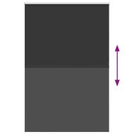 Ролетна щора Blackout черна 160x210см ширина на тъканта 156,6см