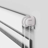 Зеброва щора бял 135x150 см Ширина на плата 130,9 см полиестер