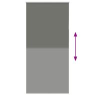 Ролетна щора Blackout Сив 105x210 cm Ширина на плата 100,7 cm