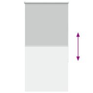 Ролкова щора Blackout Светло сиво 70x130 cm Ширина на плата