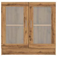 Библиотека, дъб артизан, 82,5x30,5x80 см, инженерно дърво