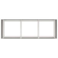 Кашпа, 120x40x40 см, неръждаема стомана