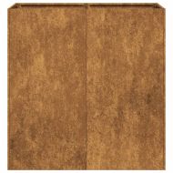 Кашпа, ръждива, 80x40x80 см, патинираща стомана