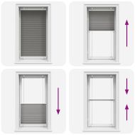 Плисирана щора Антрацит 80x150 cm Ширина на плата 79,4 cm