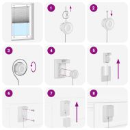 Плисирана щора Антрацит 115x150 cm Ширина на плата 114,4 cm