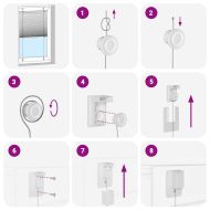 Плисирана щора черна 50x150 cm Ширина на плата 49,4 cm