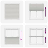 Плисирана щора Светло сиво 120x150 cm Ширина на плата 119,4 cm