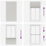 Плисирана щора Светло сиво 110x200 cm Ширина на плата 109,4 cm