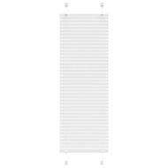 Плисирана щора Бяла 40x150 cm Ширина на плата 39,4 cm Полиестер