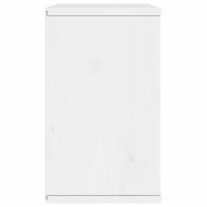 ТВ шкаф с чекмедже ODDA бял 79x24x40 cm масивна дървесина бор