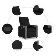 Наклоняем стол, черен, текстил