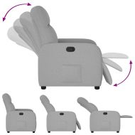 Recliner Chair Cloud Grey Fabric