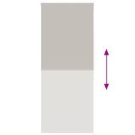 Ролетна щора за баня 110x240 см Ширина на плата 106 см