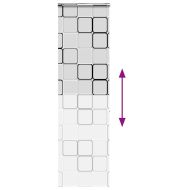 Ролетна щора за душ с касета 80x240 см Ширина на плата 76 см