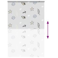 Ролетна щора за душ с касета 150x240 см Ширина на плата 146 см