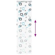Ролетна щора за душ с касета 60x240 см Ширина на плата 56 см