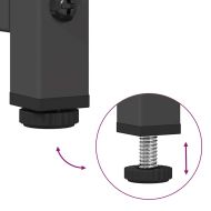 Висок шкаф, черен, 68x39x111,5 см, стомана