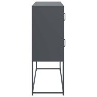 Бюфет, антрацит, 100,5x39x107 см, студеновалцувана стомана