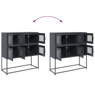 Бюфет, антрацит, 100,5x39x107 см, студеновалцувана стомана