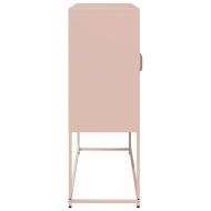 Бюфет, розов, 100,5x39x107 см, студеновалцувана стомана