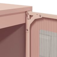 Бюфет, розов, 100,5x39x107 см, студеновалцувана стомана