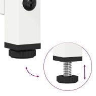 ТВ шкаф бял 100,5x39x60,5 cm студено валцувана стомана