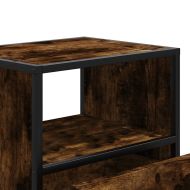 Стенни нощни шкафчета 2 бр. опушен дъб 40x31x39,5 cm