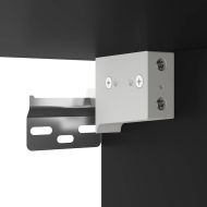 Стенни нощни шкафчета 2 бр., черни 40x31x39,5 cm