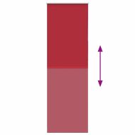 Ролкова щора Blackout червен 80x230 см Ширина на плата 75,7 см