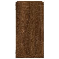 Стенни кубични рафтове 2 бр. кафяв дъб 30x15x30 cm