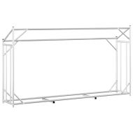 vidaxL Стойка за дърва за огрев с дъждобран, 200,5x41x110,5 см