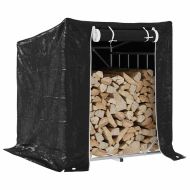 vidaxL Стойка за дърва за огрев с дъждобран, 100,5x80,5x110,5 см