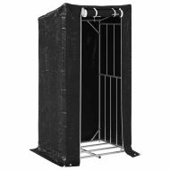 vidaxL Стойка за дърва за огрев с дъждобран, 100x80x200 см