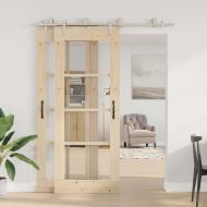 Механизъм за плъзгаща врата 200 см неръждаема стомана сребрист