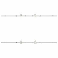 Механизъм за плъзгаща врата 200 см неръждаема стомана сребрист