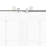 Механизъм за плъзгаща врата 200 см неръждаема стомана сребрист