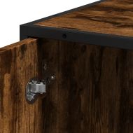 Шкаф за баня опушен дъб Обработено дърво и метал